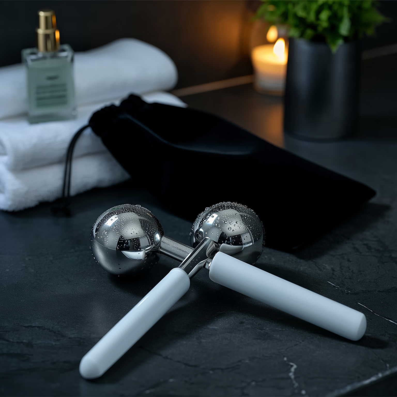 WaveX™ Stainless Steel Ice Globes Cooling Facial Sticks