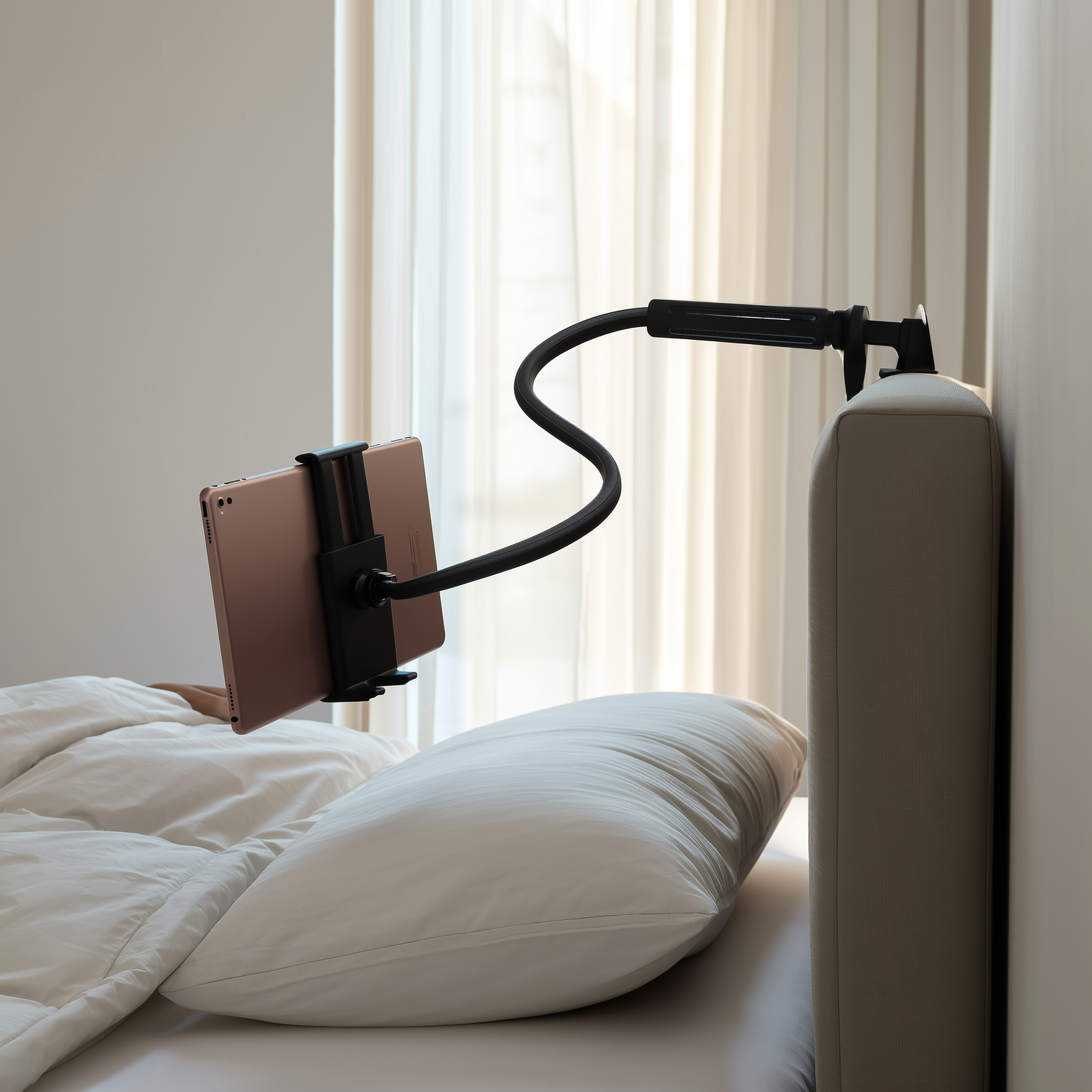 WaveX™  Lazy Bedside Desktop Live Foldable Headrest Holder For iPad Samsung Tabs