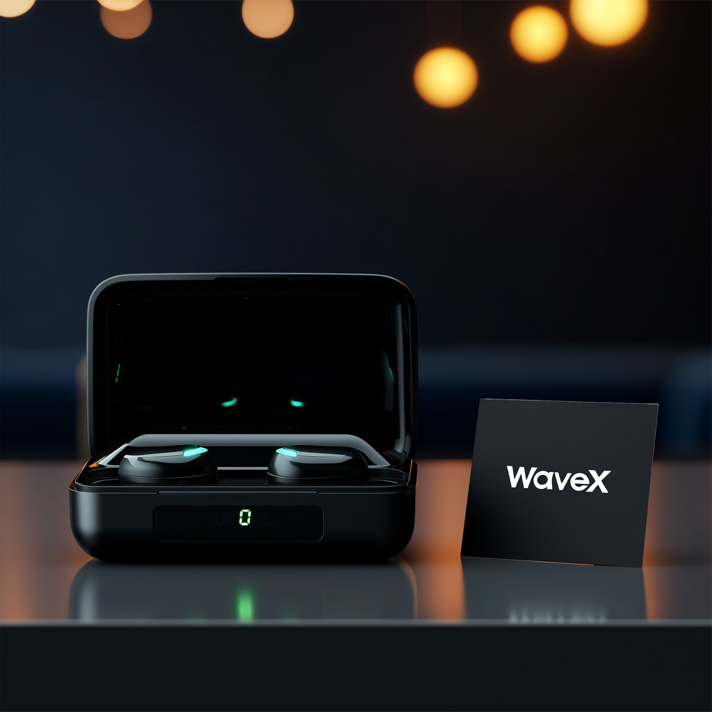 WaveX™ Wireless Earphones Bluetooth Stereo Headphones Noise Reduction Waterproof Earbuds
