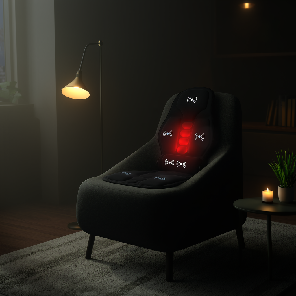 WaveX™ Electric Back Massager Infrared Full-Body Massage Chair Cushion