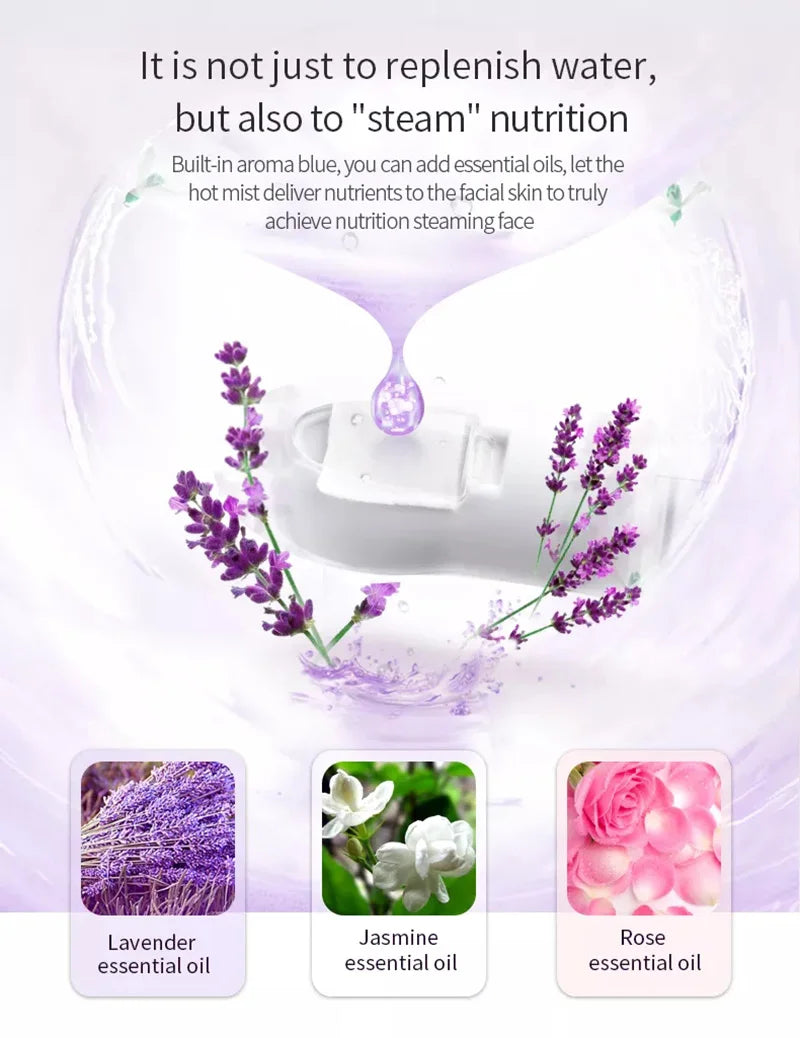 WaveX™ HydraOzone Facial Steamer – Warm Mist Home Spa