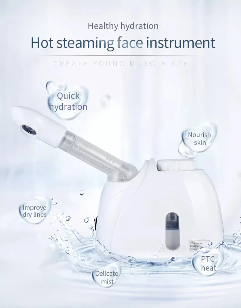 WaveX™ HydraOzone Facial Steamer – Warm Mist Home Spa