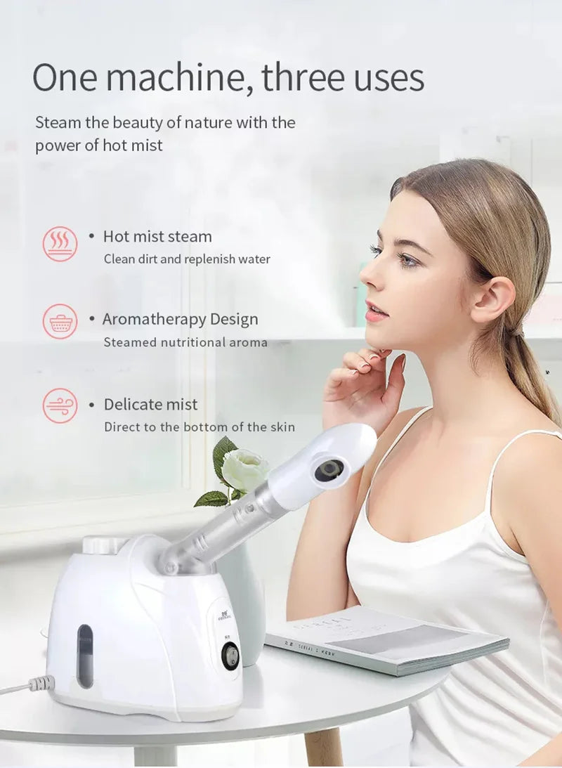 WaveX™ HydraOzone Facial Steamer – Warm Mist Home Spa