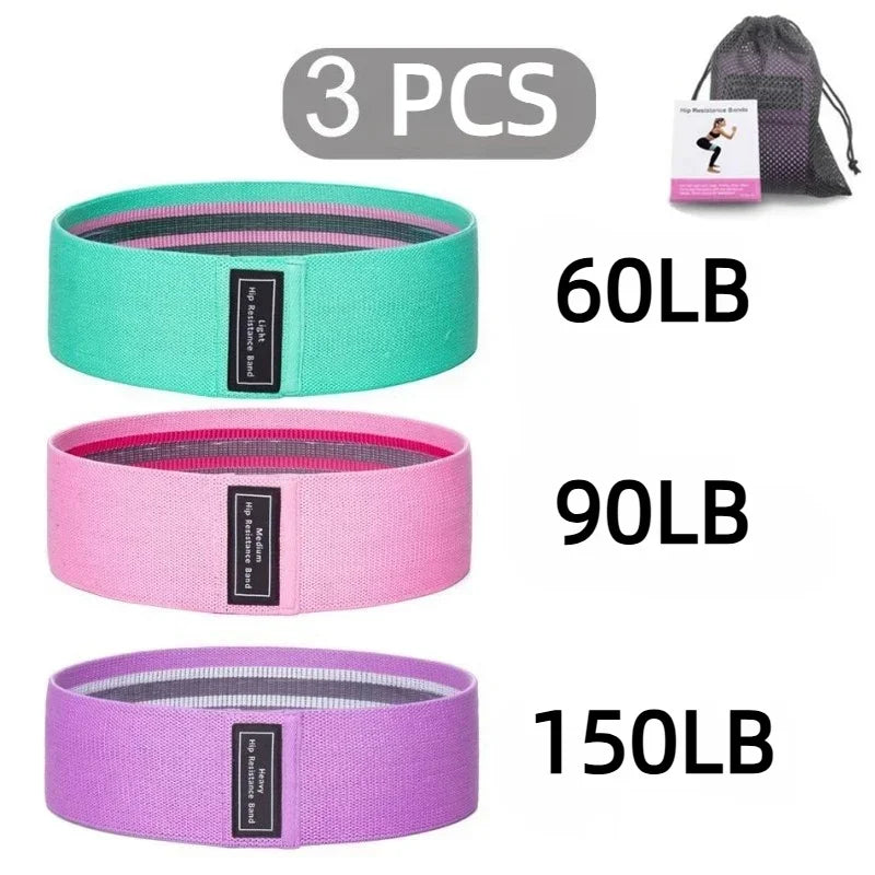 WaveX™ Fabric Booty Bands – 3-Piece Glute & Thigh Set