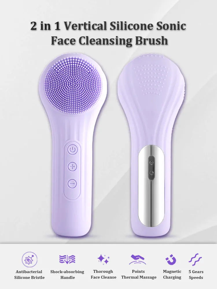 WaveX™ Sonic Waterproof Facial Cleansing Brush
