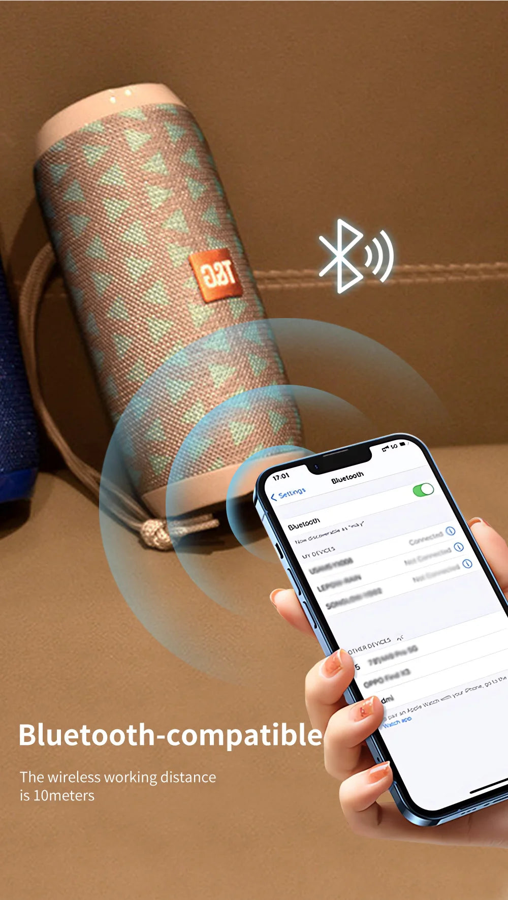 WaveX™ SplashBeat Waterproof Bluetooth Speaker
