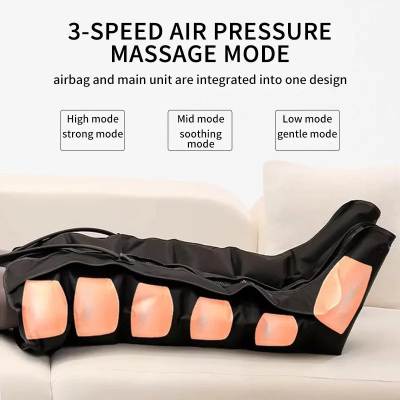 WaveX™ Electric Air Pressure Leg Massager Kneading with Remote Control