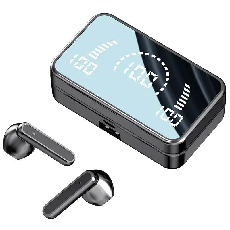 WaveX™ Noise Cancelling Wireless Earbuds – Bluetooth Headset with LED Display & Charging Case, Built-in Mic