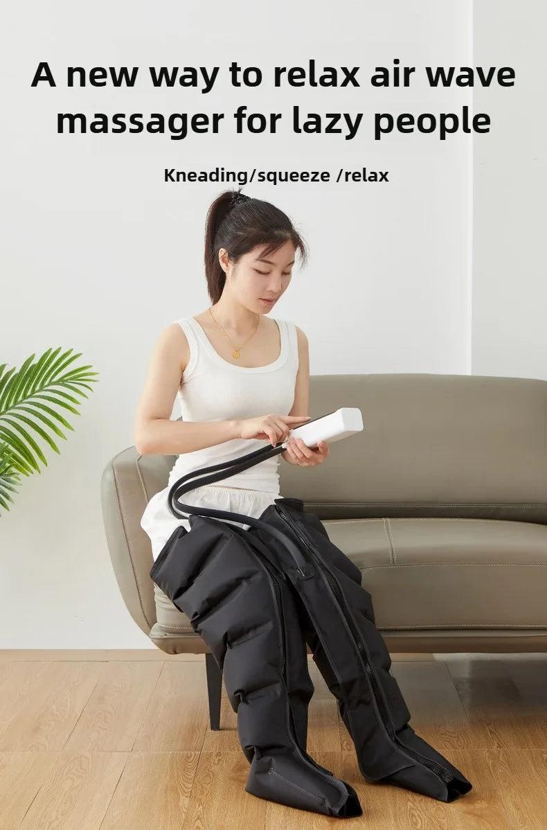 WaveX™ Electric Air Pressure Leg Massager Kneading with Remote Control