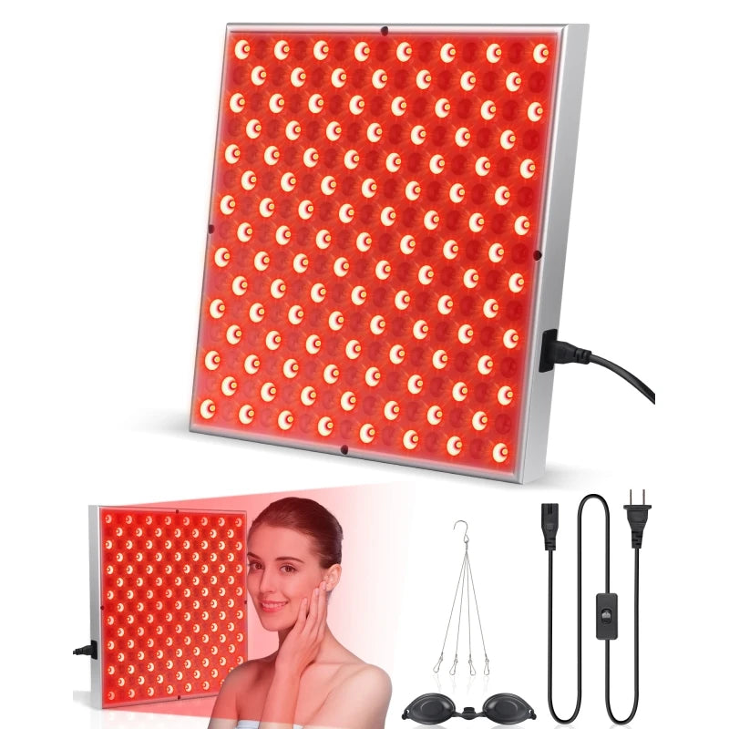 WaveX™ LED Red Light Therapy Panel – 225 LED Skin & Body Rejuvenation Lamp