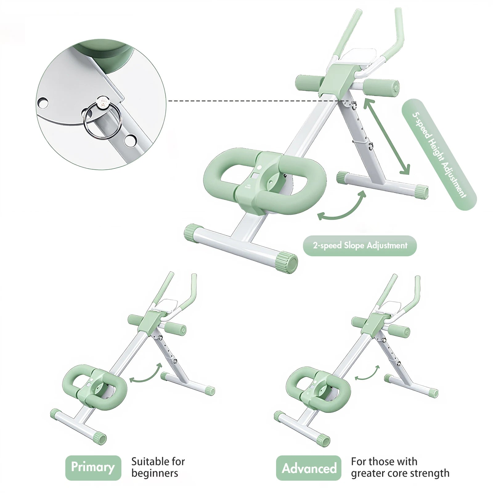 WaveX™ Ab Trainer Machine with LCD Monitor