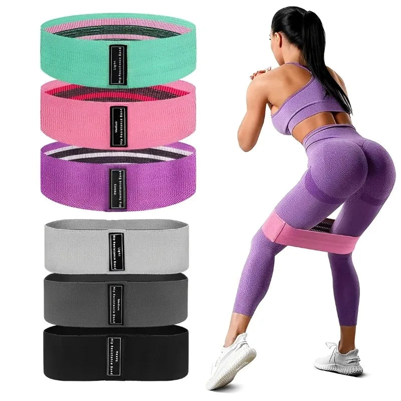 WaveX™ Fabric Booty Bands – 3-Piece Glute & Thigh Set