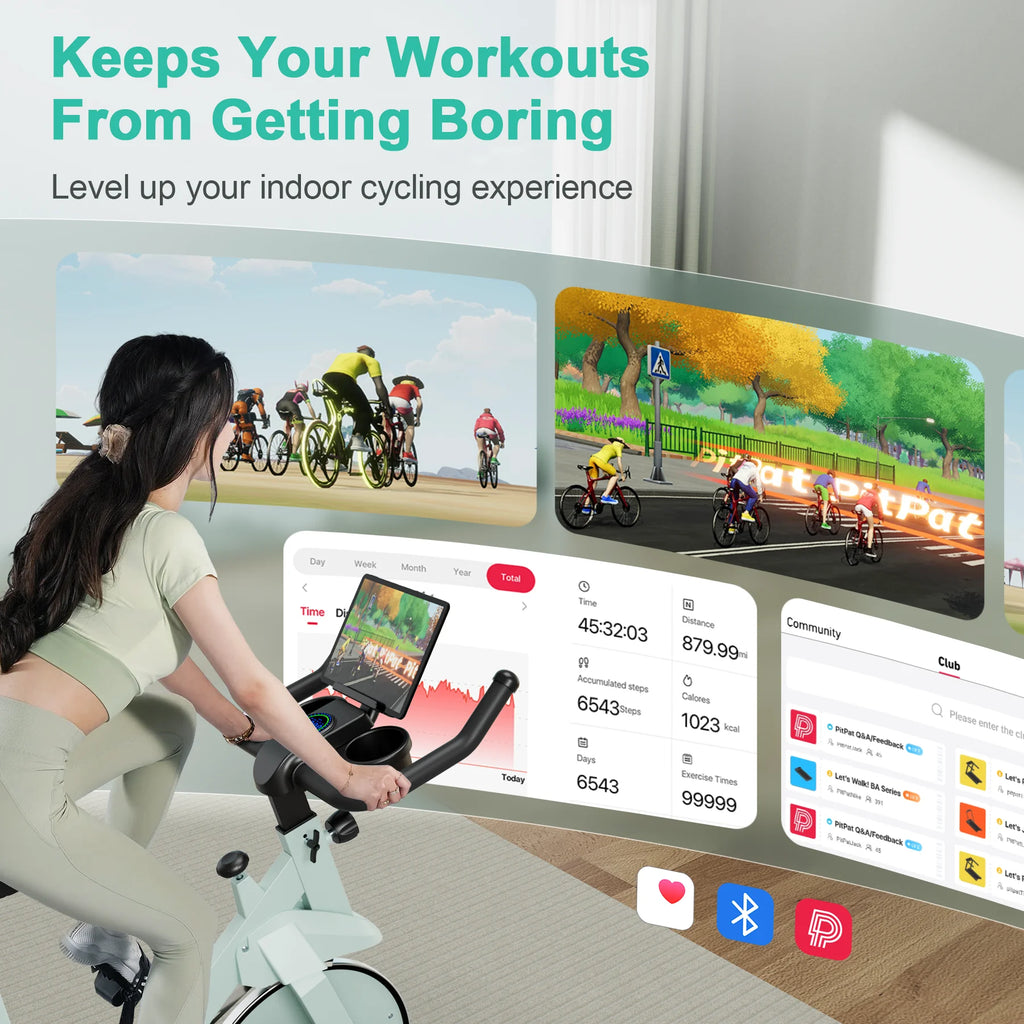 WaveX™ Superun 32-Level Magnetic Exercise Bike – Quiet Home Cycling
