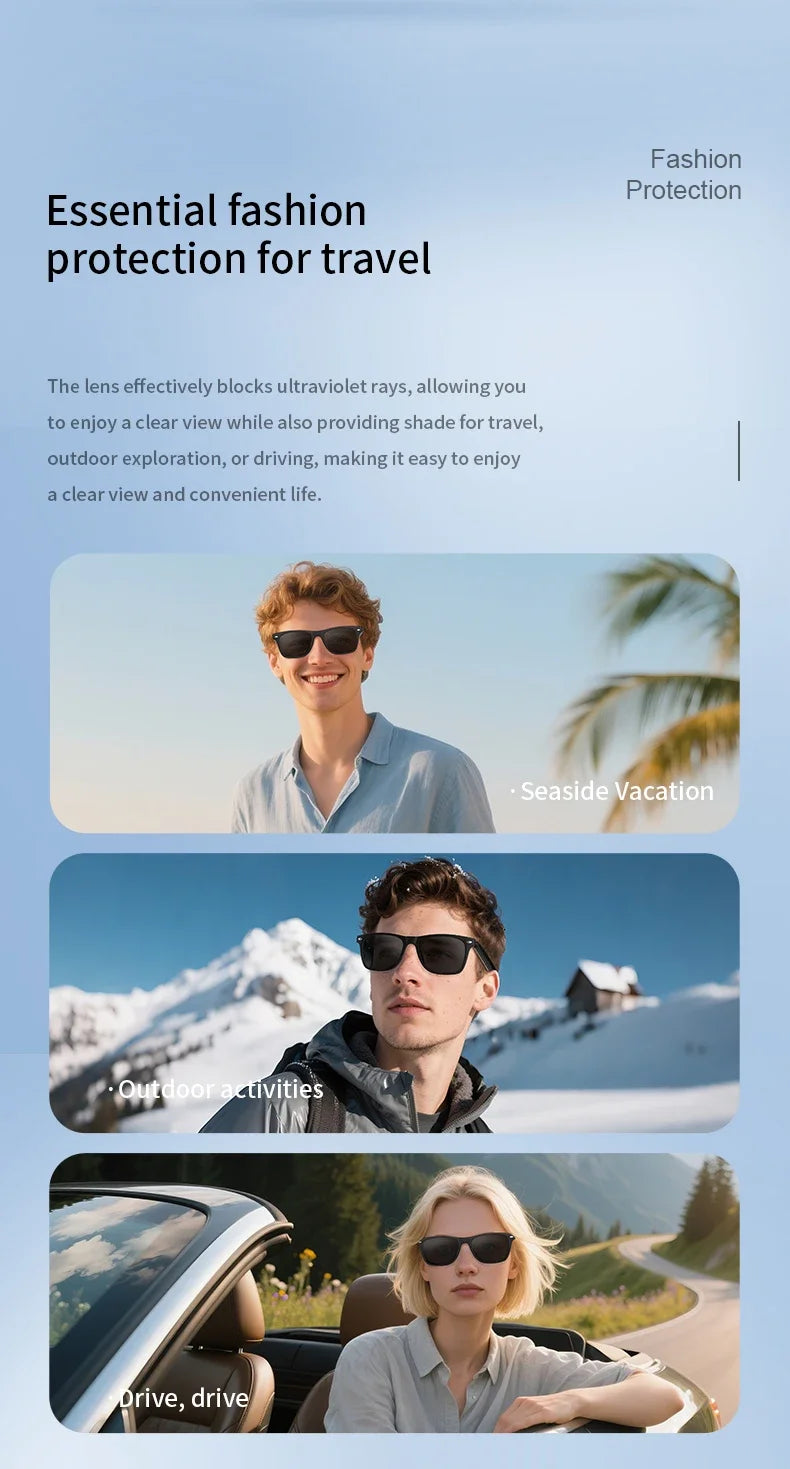 WaveX™ NovaLens Smart Glasses – Bluetooth Call & AI Sports Shades