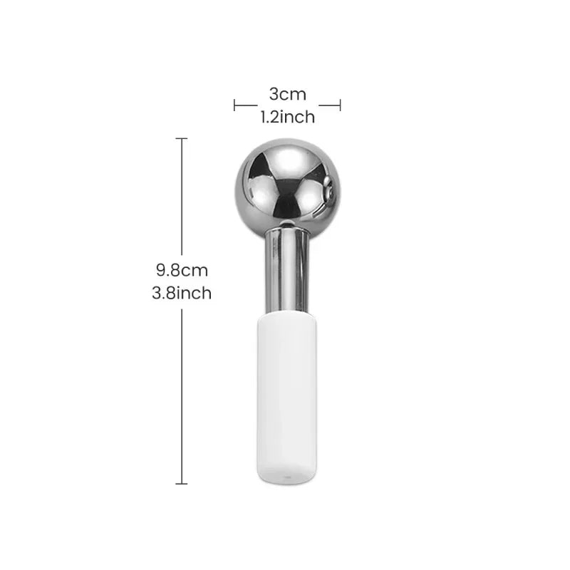 WaveX™ Stainless Steel Ice Globes Cooling Facial Sticks