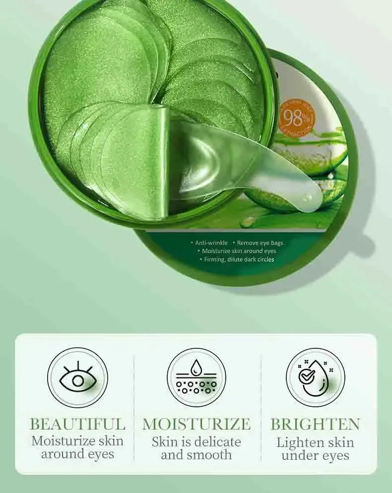 WaveX™ Aloe Glow Under-Eye Gel Patches 60pcs