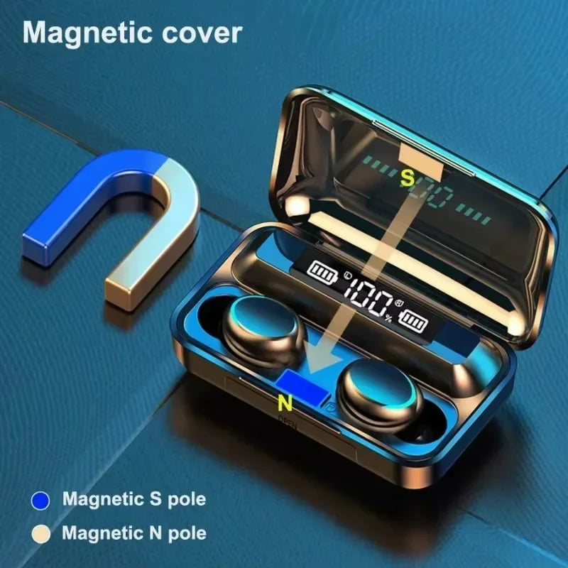WaveX™ Wireless Earphones Bluetooth Stereo Headphones Noise Reduction Waterproof Earbuds