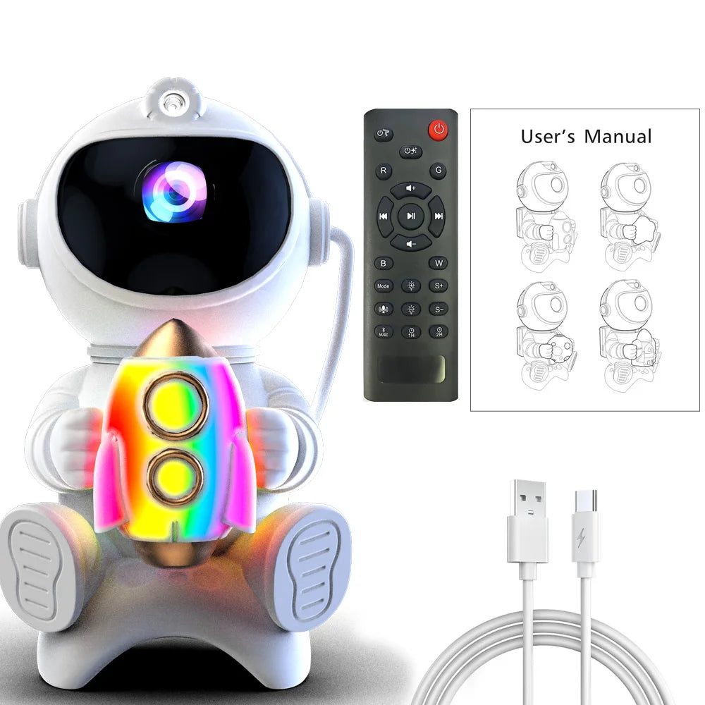 WaveX™ Astronaut LED Star Projector Night Light
