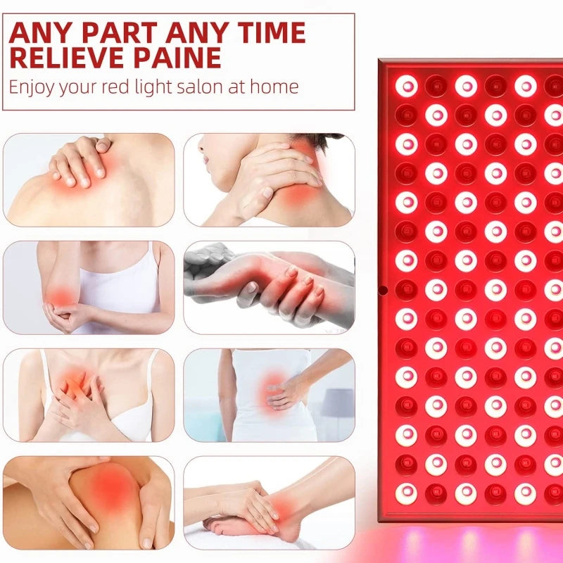 WaveX™ LED Red Light Therapy Panel – 225 LED Skin & Body Rejuvenation Lamp