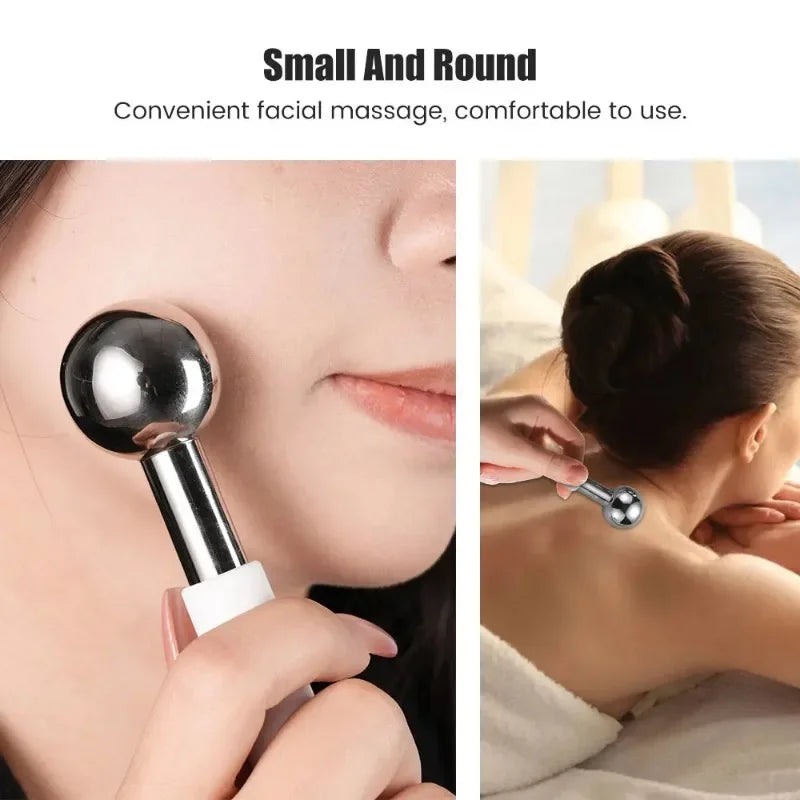 WaveX™ Stainless Steel Ice Globes Cooling Facial Sticks