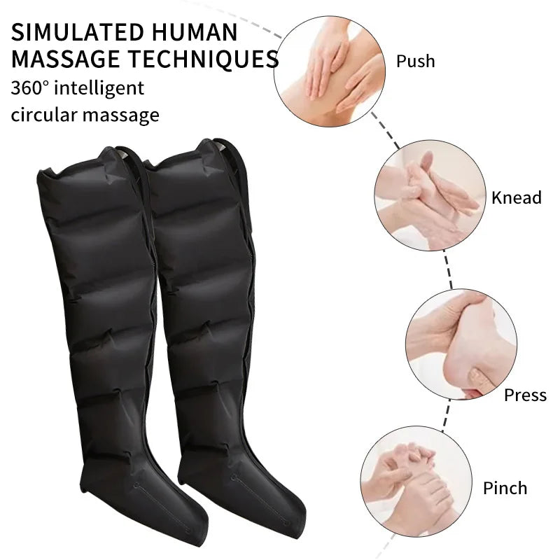 WaveX™ Electric Air Pressure Leg Massager Kneading with Remote Control