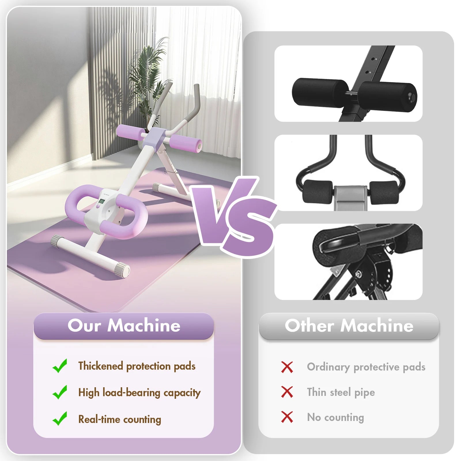 WaveX™ Ab Trainer Machine with LCD Monitor