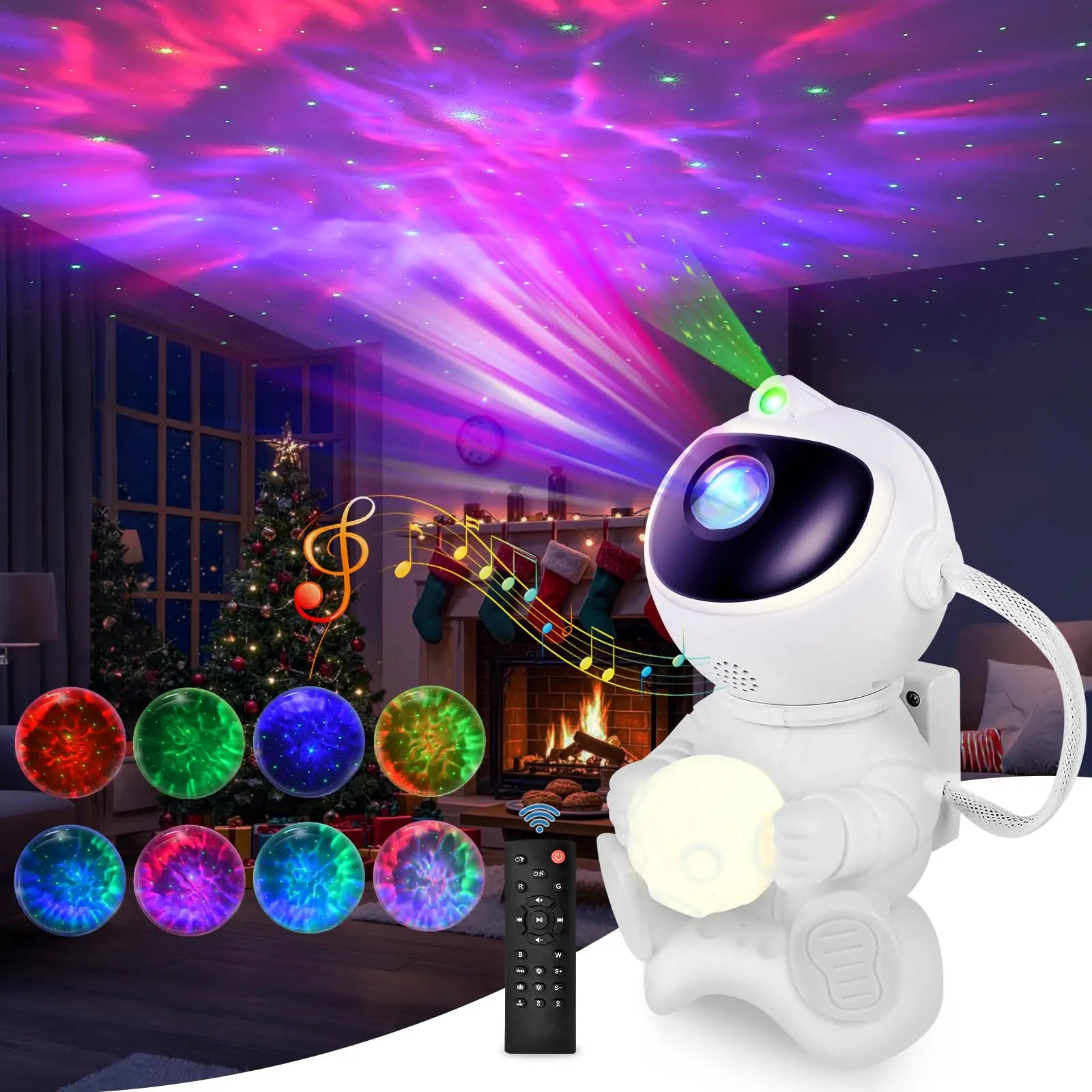 WaveX™ Astronaut LED Star Projector Night Light