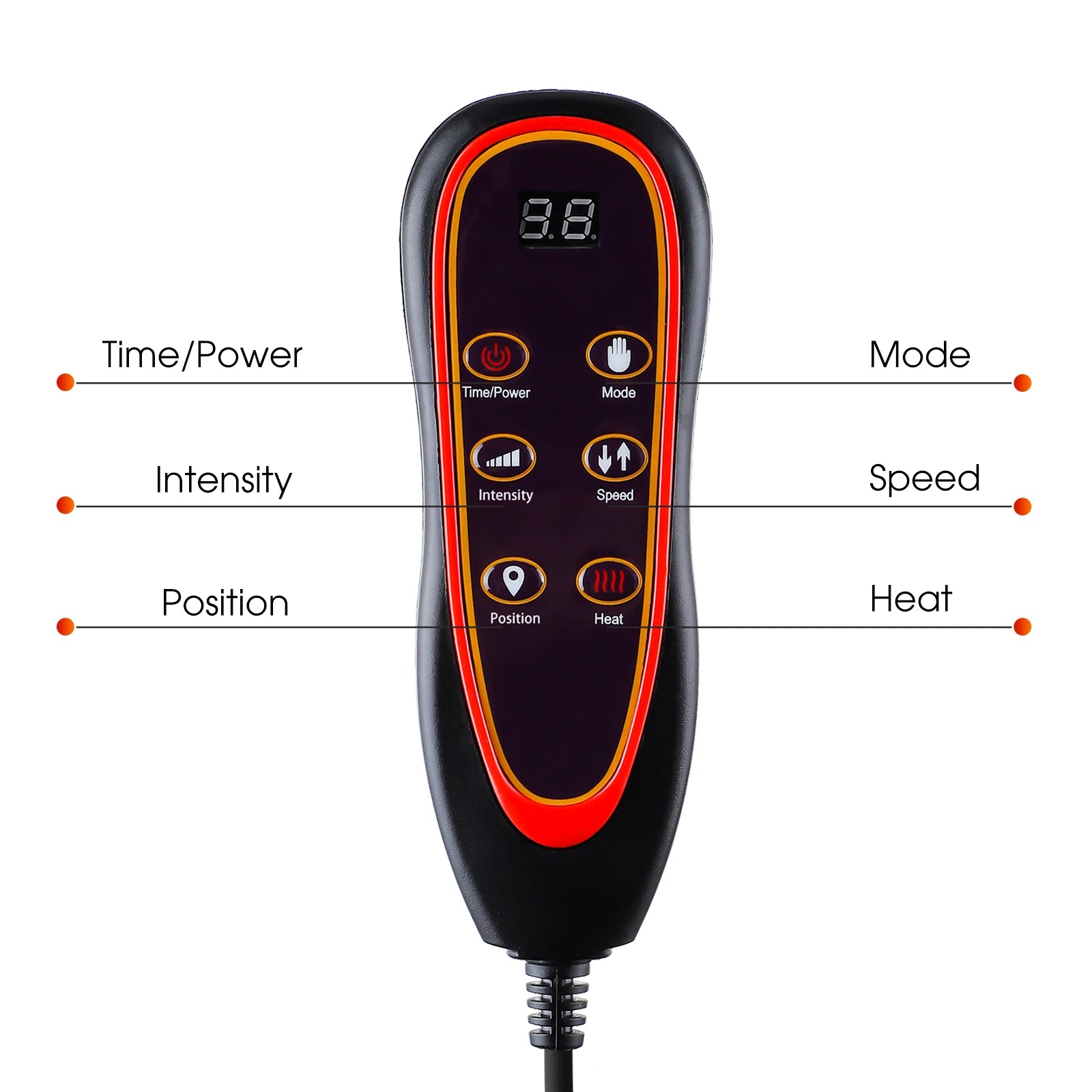 WaveX™ Electric Back Massager Infrared Full-Body Massage Chair Cushion