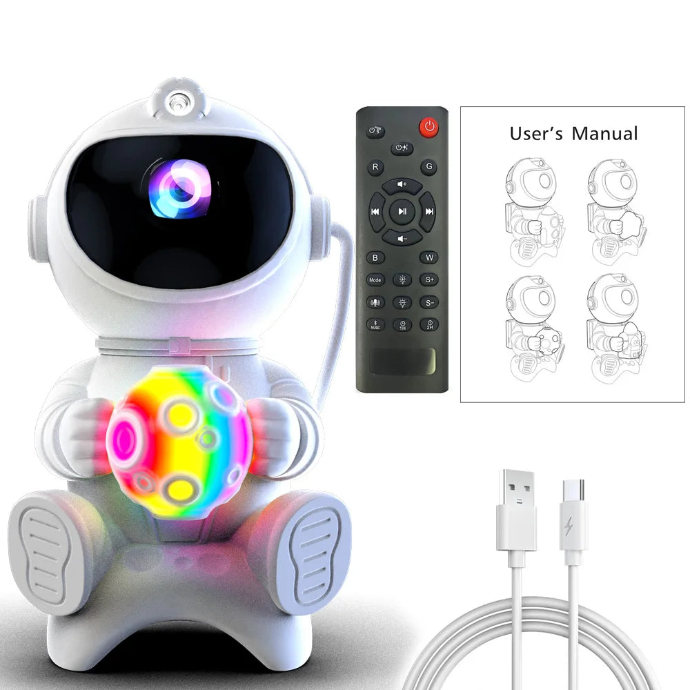 WaveX™ Astronaut LED Star Projector Night Light