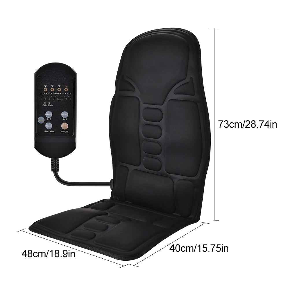 WaveX™ Electric Back Massager Infrared Full-Body Massage Chair Cushion
