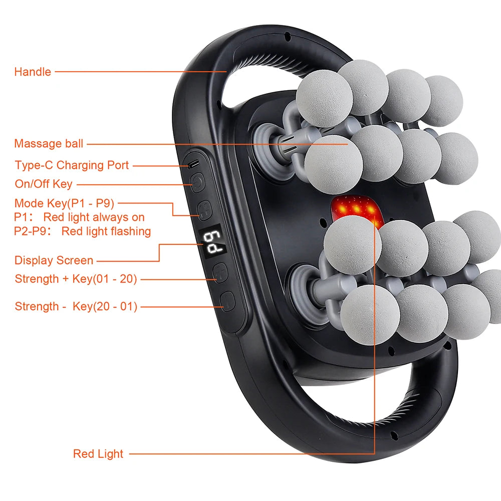 16-Head WaveX™ Body Massage Gun