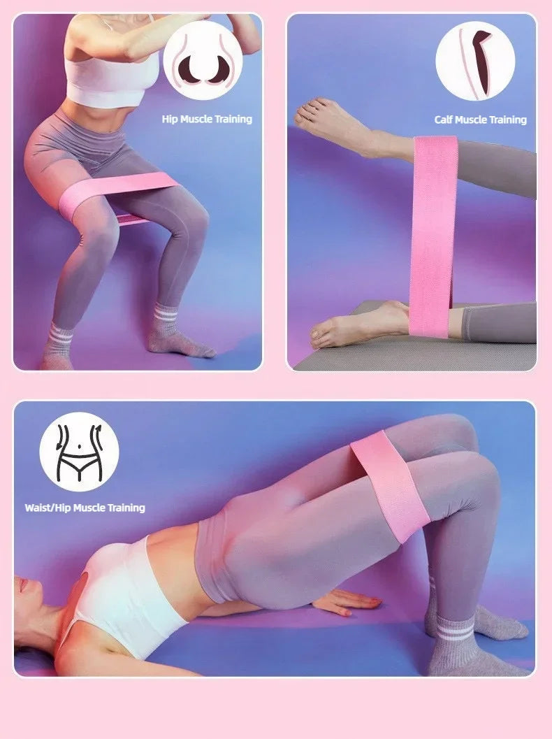 WaveX™ Fabric Booty Bands – 3-Piece Glute & Thigh Set