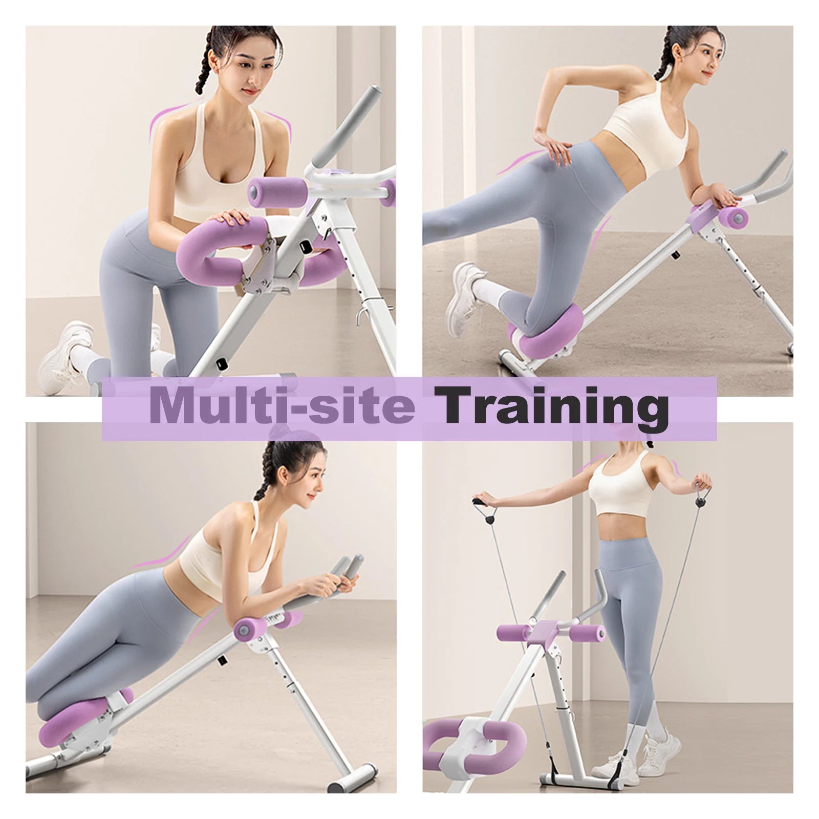 WaveX™ Ab Trainer Machine with LCD Monitor