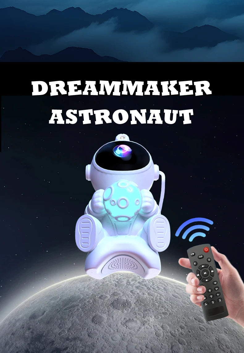 WaveX™ Astronaut LED Star Projector Night Light