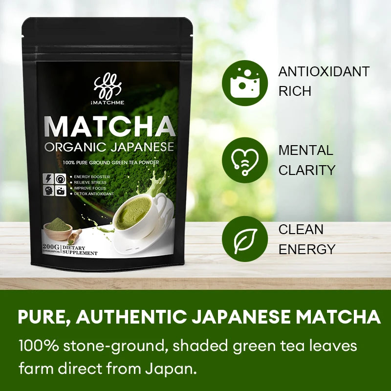 WaveX™ Organic Japanese Matcha – Ceremonial Grade Superfood Tea