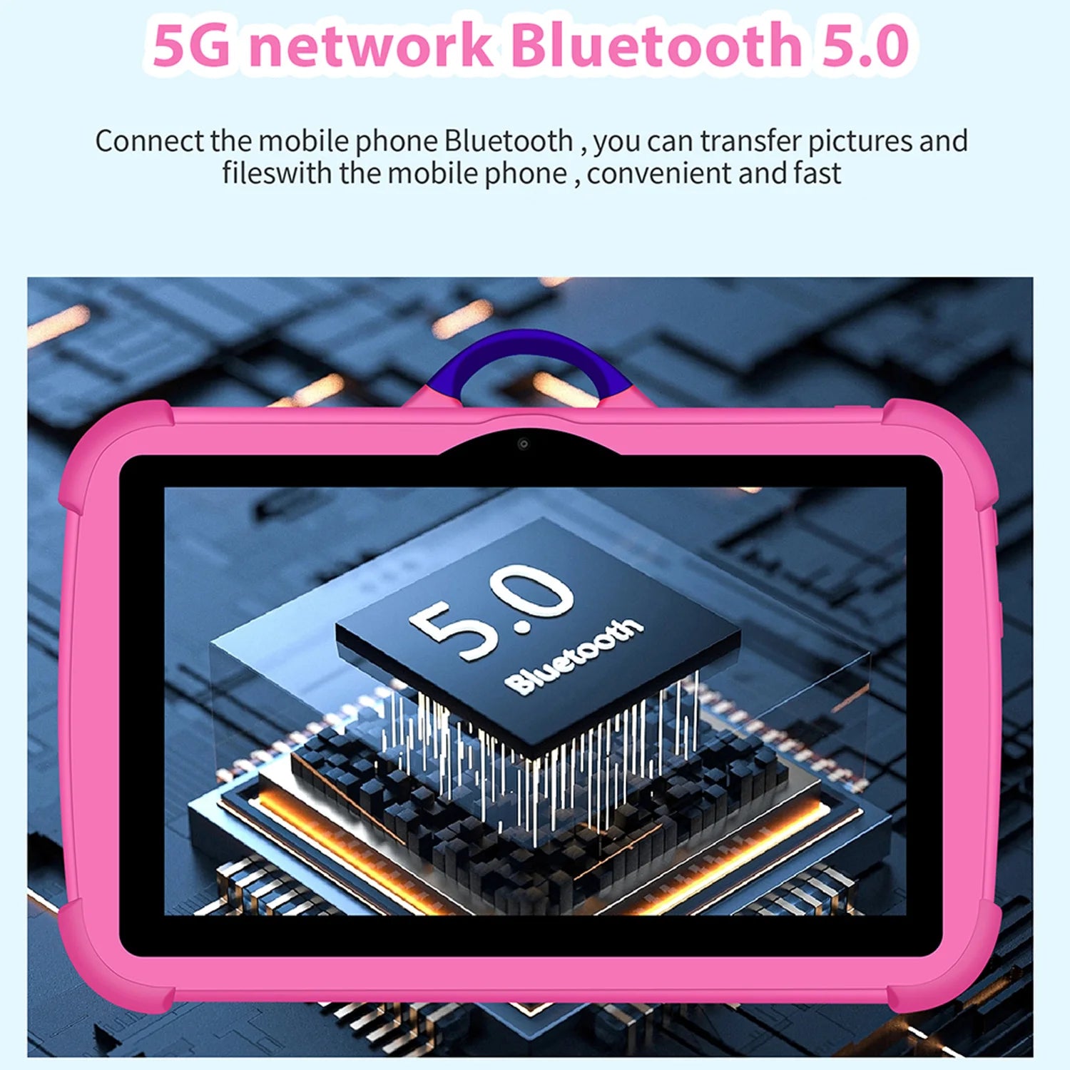 New WaveX™ Cartoon Pattern Kids 7 Inch Android Learning Education Games Tablets