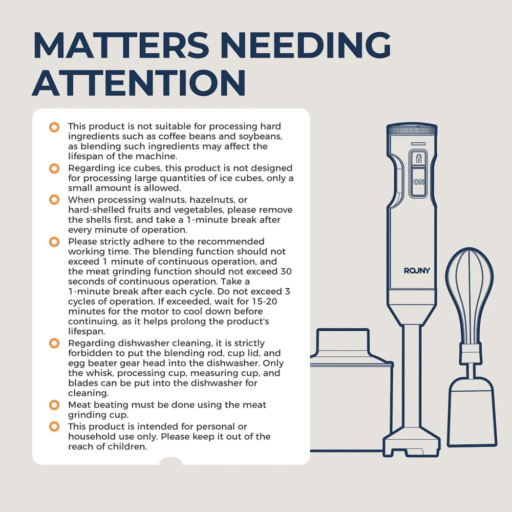 WaveX™ 4-in-1 Hand Immersion Blender 1000W