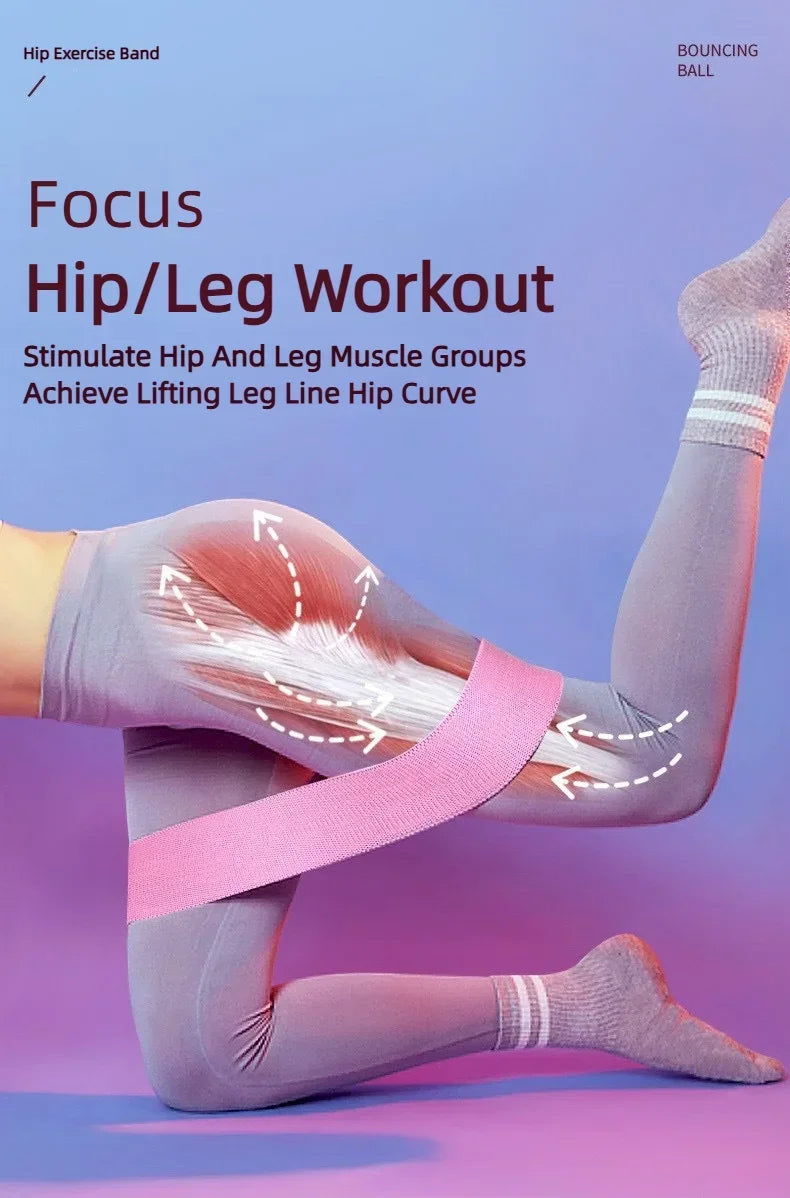 WaveX™ Fabric Booty Bands – 3-Piece Glute & Thigh Set