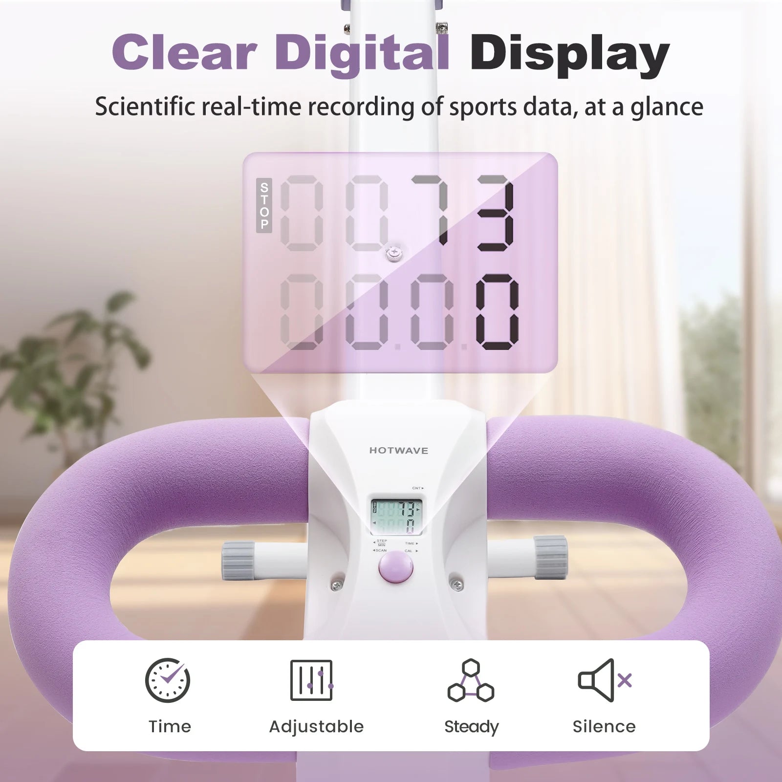 WaveX™ Ab Trainer Machine with LCD Monitor