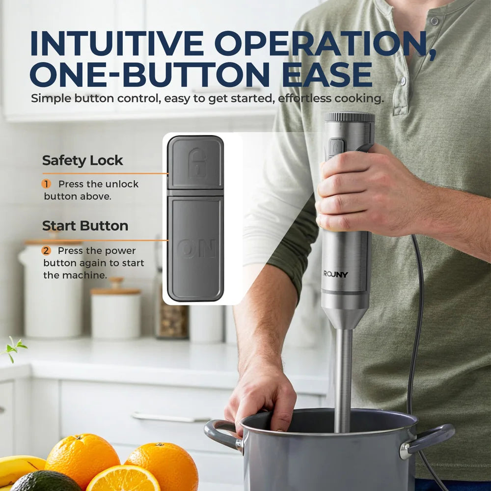 WaveX™ 4-in-1 Hand Immersion Blender 1000W