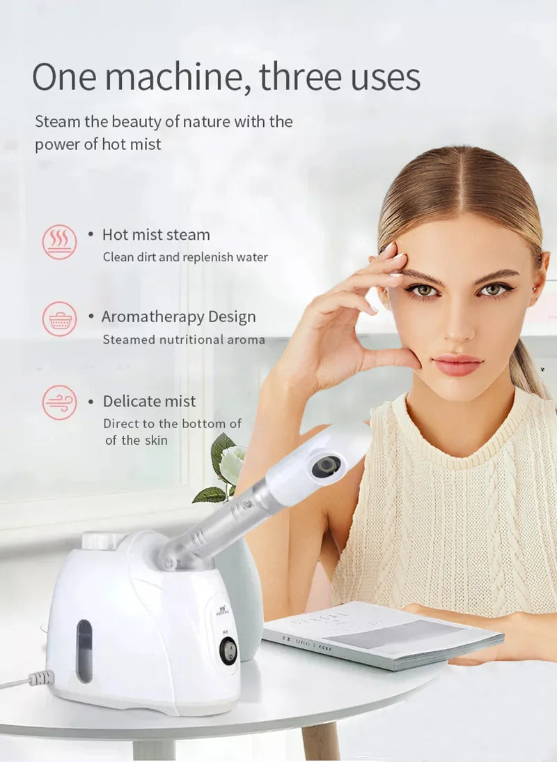 WaveX™ HydraOzone Facial Steamer – Warm Mist Home Spa