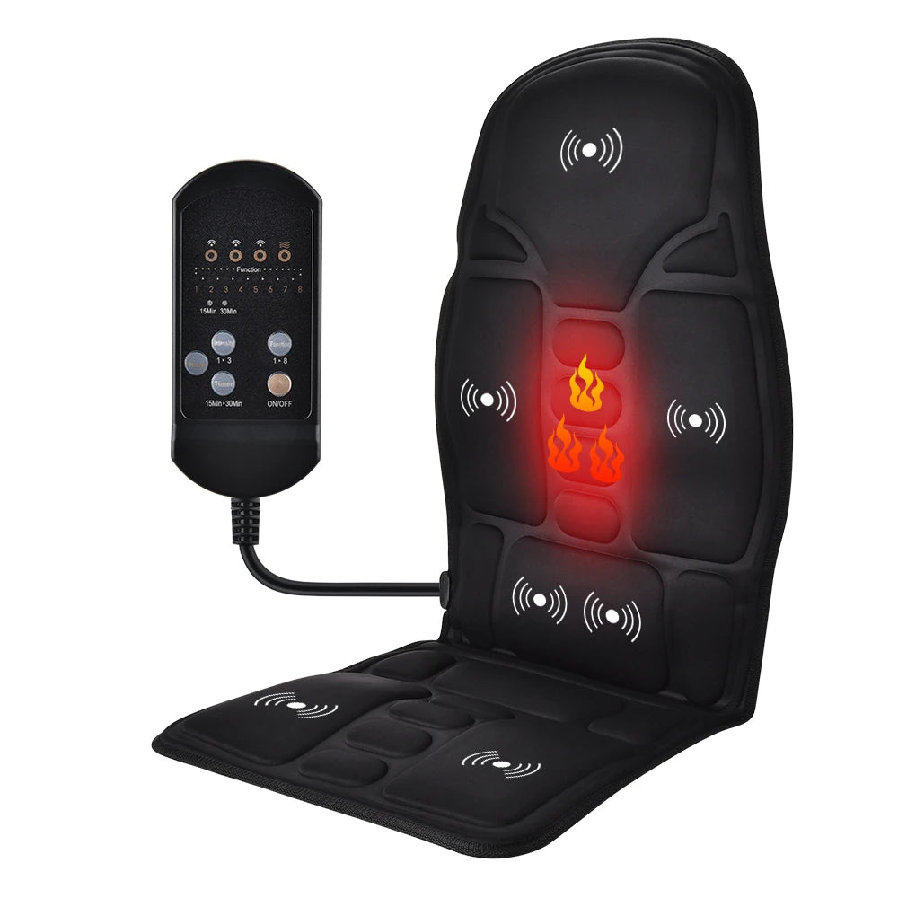 WaveX™ Electric Back Massager Infrared Full-Body Massage Chair Cushion