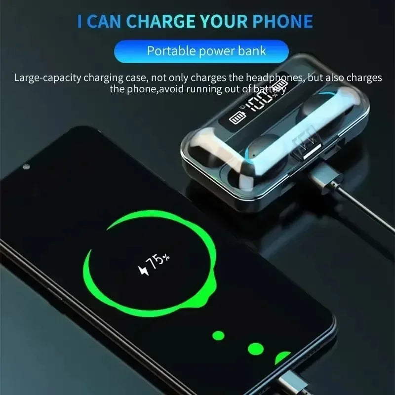 WaveX™ Wireless Earphones Bluetooth Stereo Headphones Noise Reduction Waterproof Earbuds
