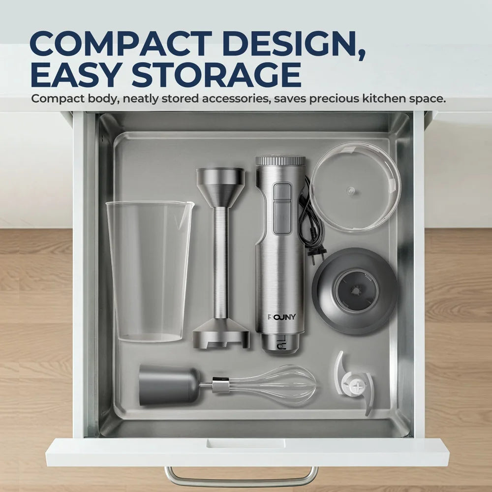 WaveX™ 4-in-1 Hand Immersion Blender 1000W