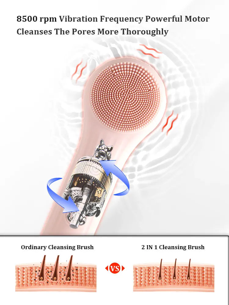 WaveX™ Sonic Waterproof Facial Cleansing Brush