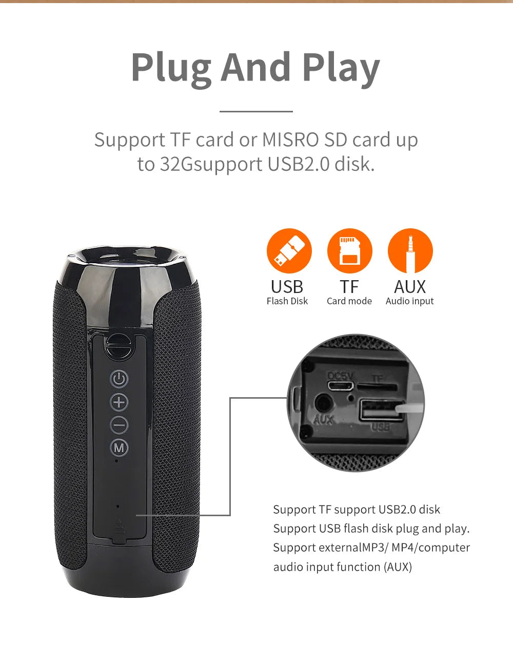 WaveX™ SplashBeat Waterproof Bluetooth Speaker