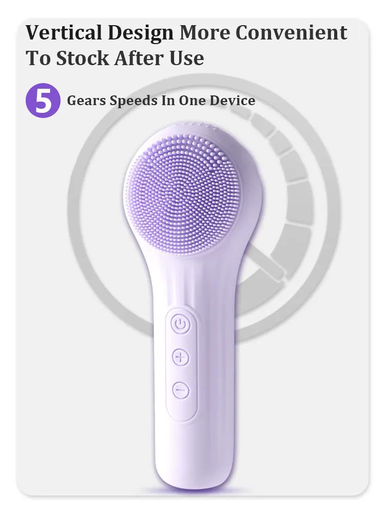 WaveX™ Sonic Waterproof Facial Cleansing Brush