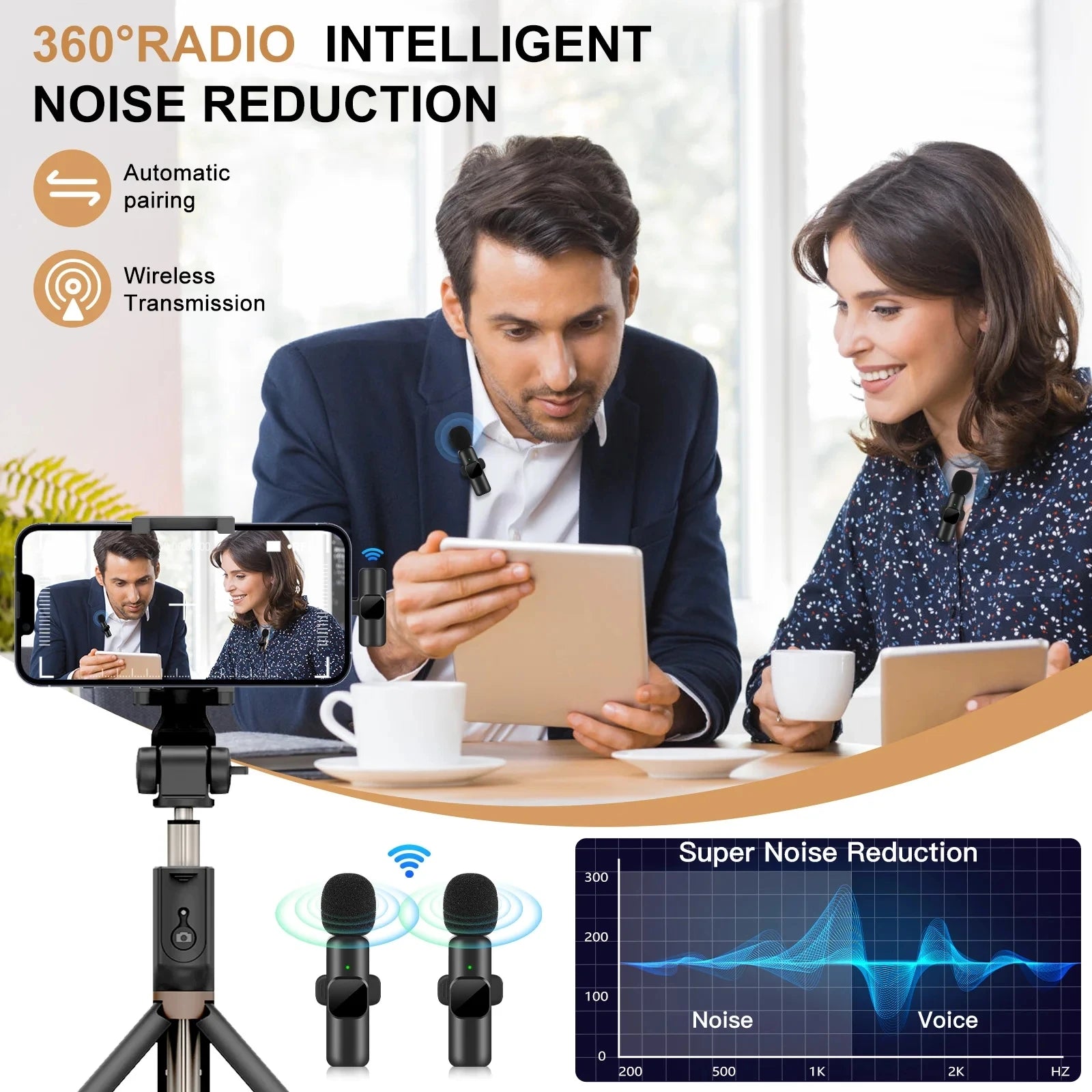 WaveX™  Wireless Microphone for iPhone & Android