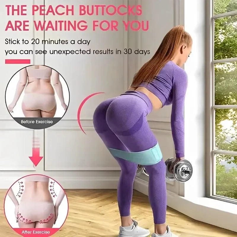 WaveX™ Fabric Booty Bands – 3-Piece Glute & Thigh Set