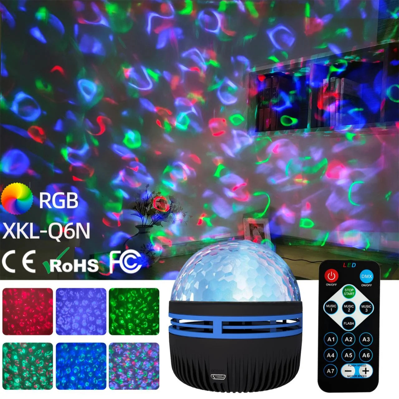 WaveX™ USB Galaxy Projector Aurora